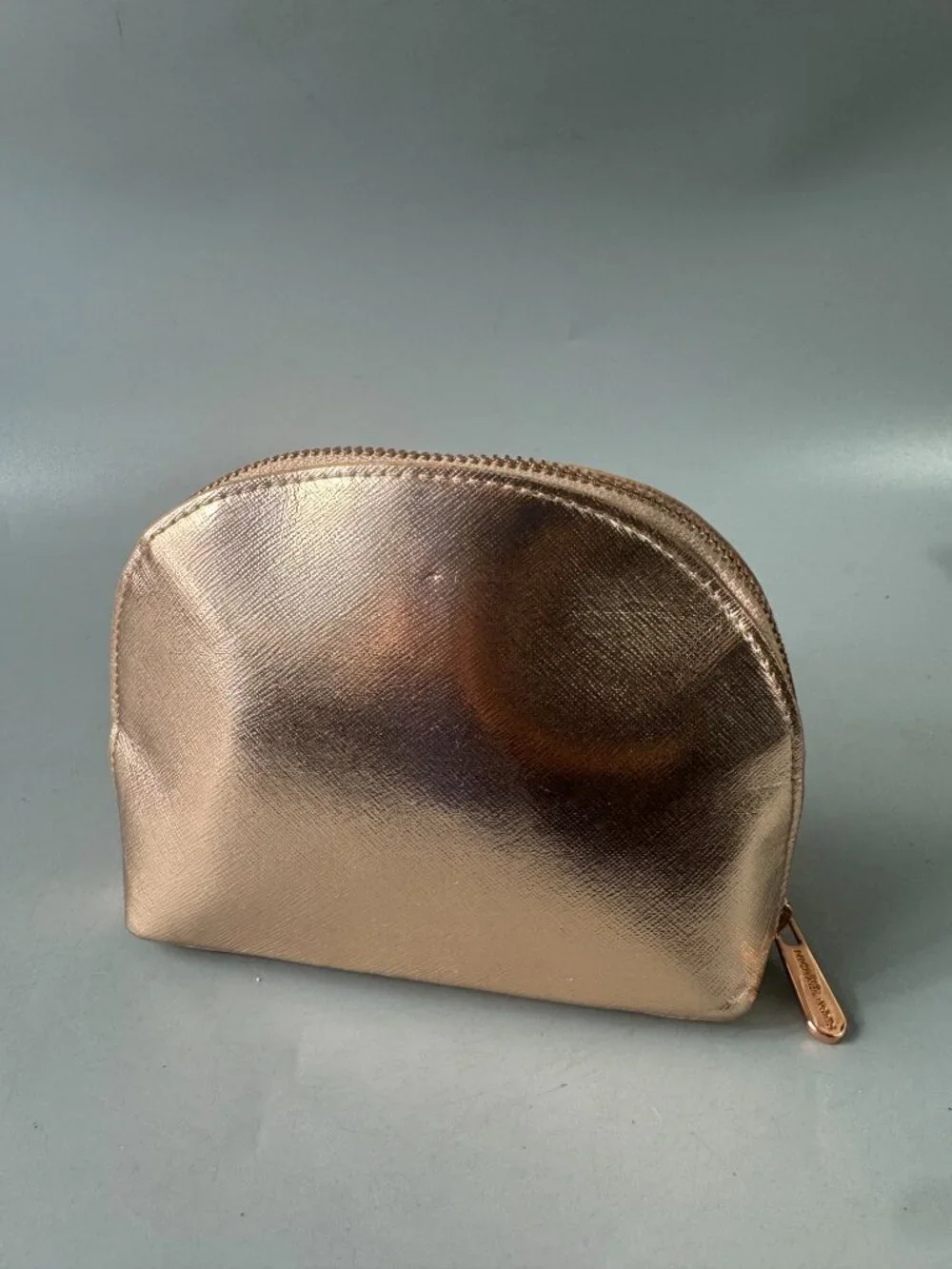 MICHAEL KORS MK Jet Set Travel Large Leather Cosmetic Pouch-Rose Gold